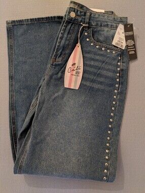 Women's Studded Straight Jeans